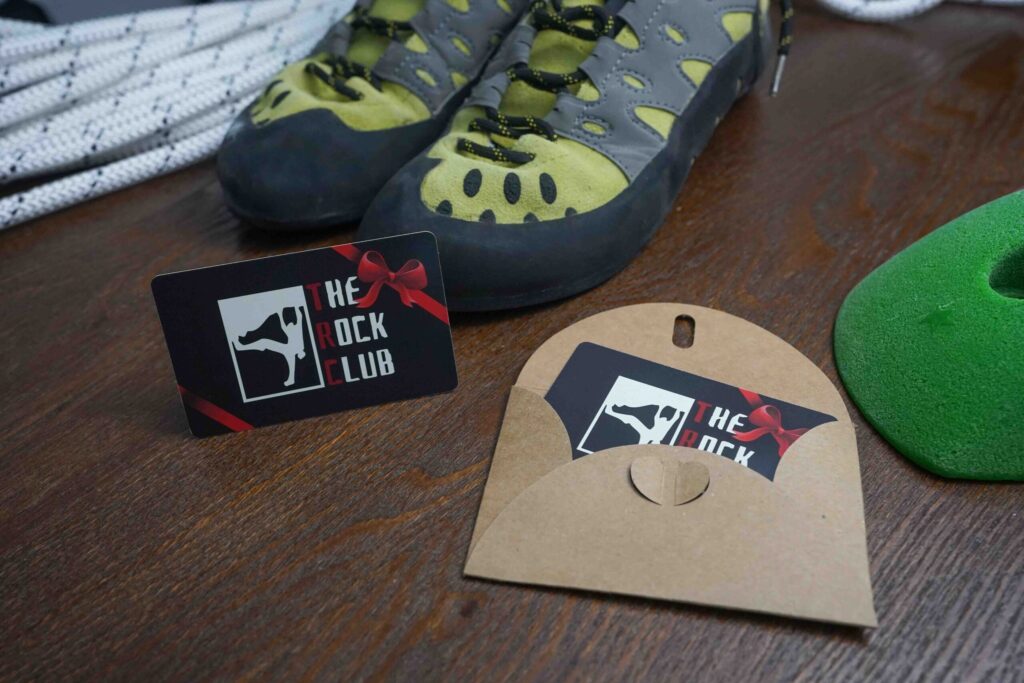 rock climbing gift cards, the rock club