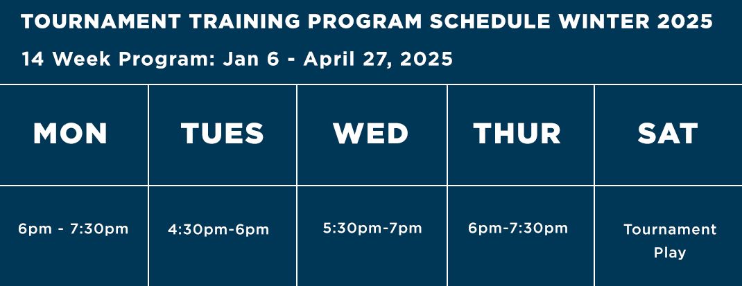 TTP Program Schedule Winter 2025 11182024