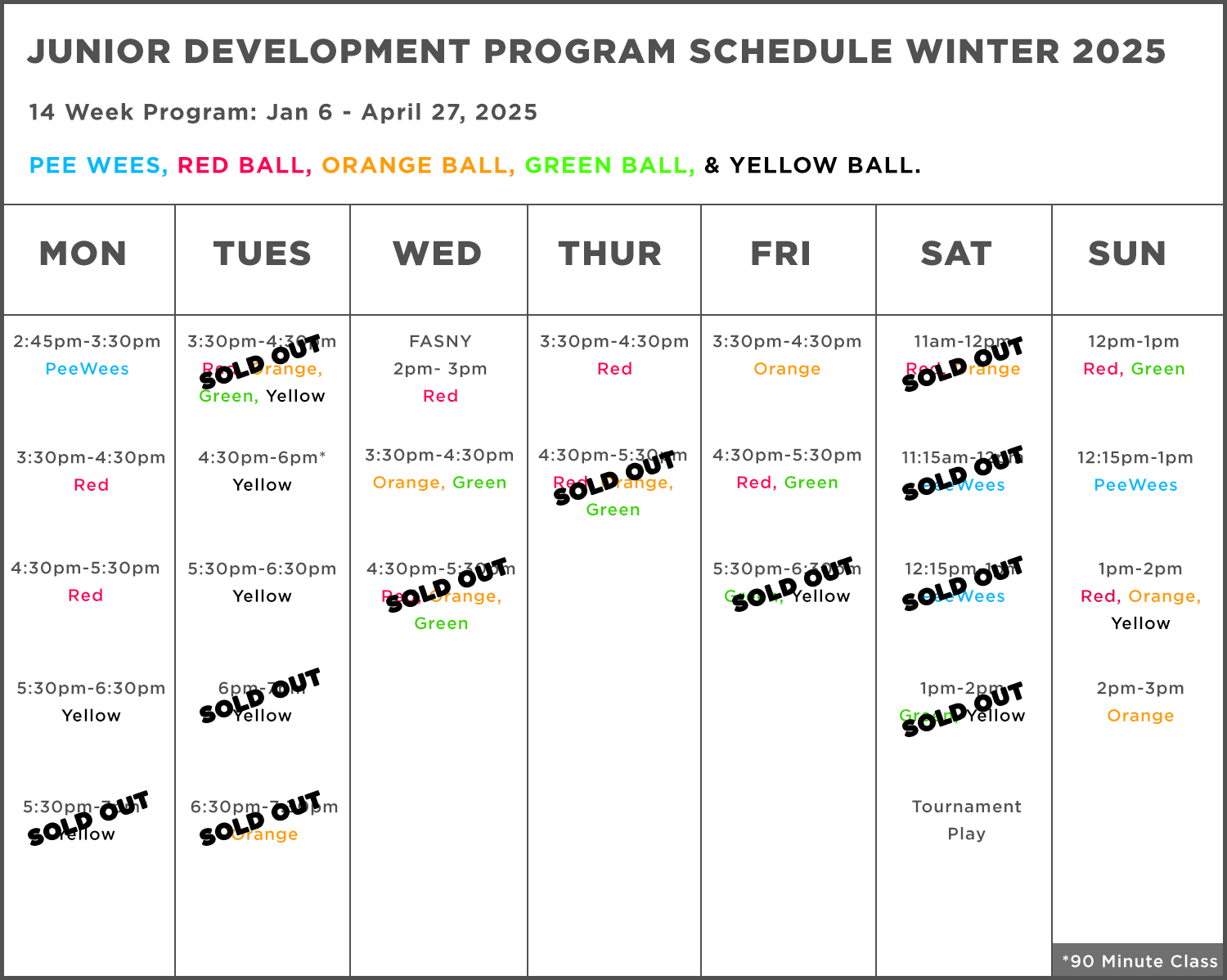 JD Program Schedule Winter 2025 V2 01142025