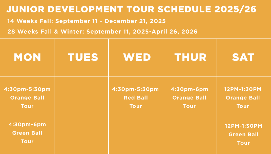 JD Club Tour Fall 25 Schedule JD Club Tour Fall 25 Schedule