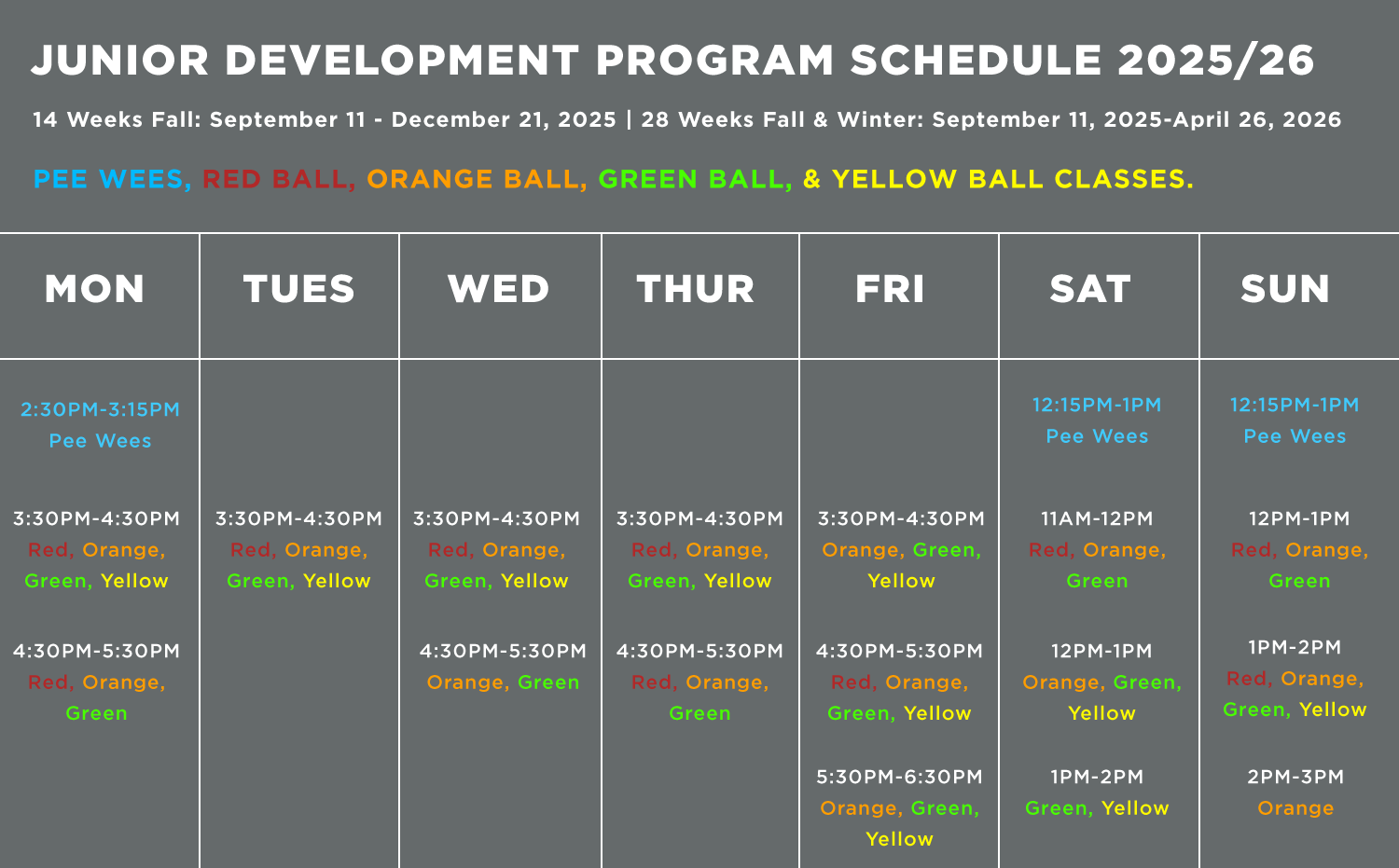 JD Program Schedule Fall 2025 JD Program Schedule Fall 2025